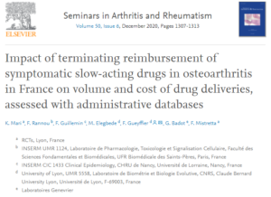 Impact of terminating reimbursement of symptomatic slow-acting drugs in osteoarthritis in France