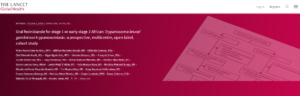 Oral fexinidazole for stage 1 or early stage 2 African Trypanosoma brucei gambiense trypanosomiasis: a prospective, multicentre, open-label, cohort study